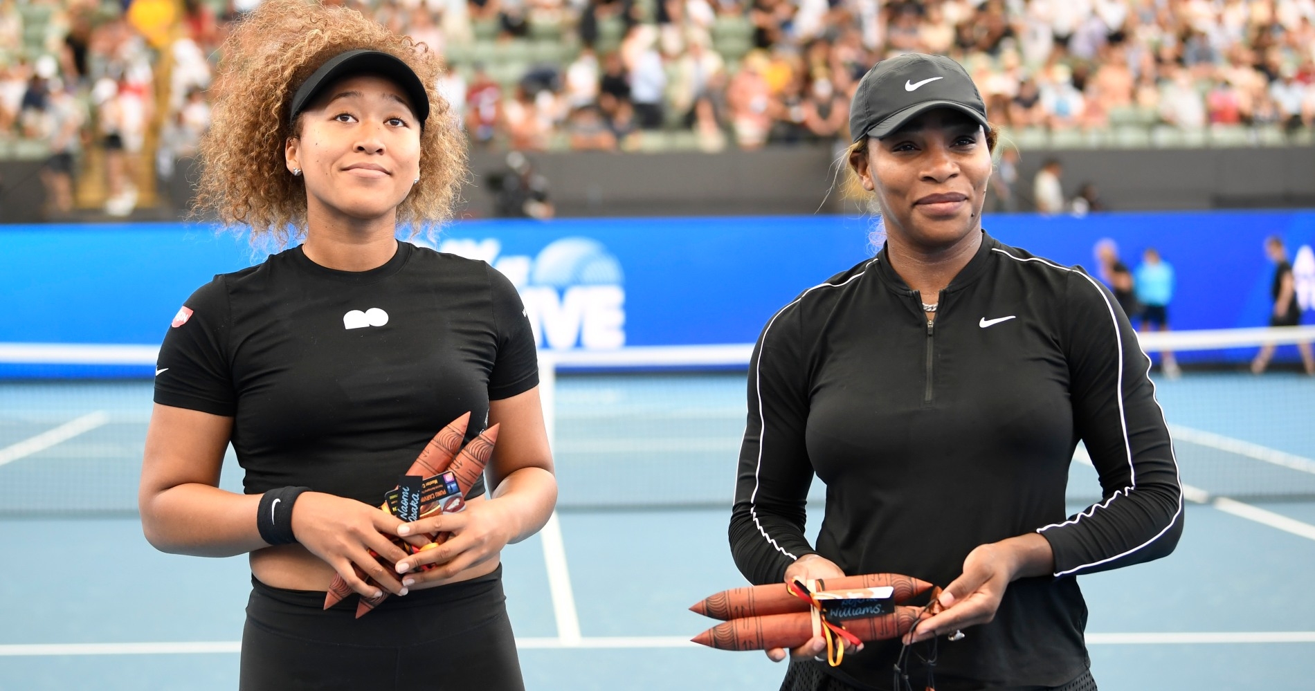 Naomi Osaka et Serena WIlliams, Adélaïde 2021