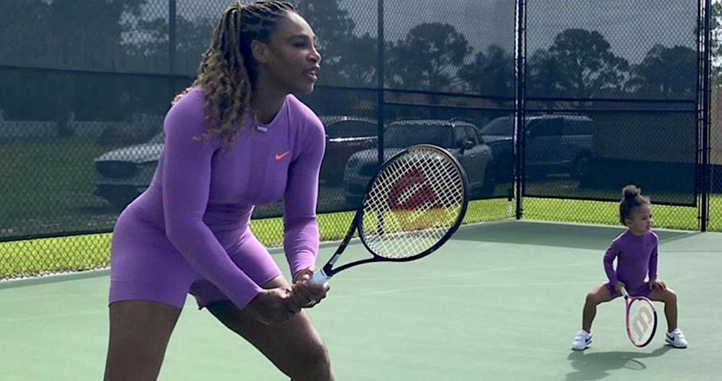 Serena Williams & Olympia Williams, Instagram caption