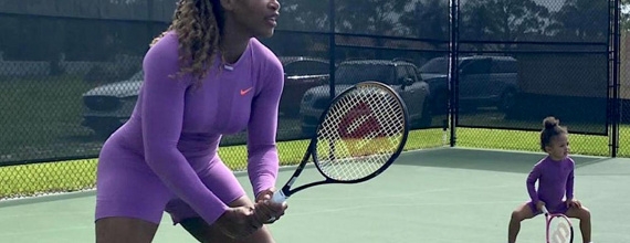 Serena Williams & Olympia Williams, Instagram caption