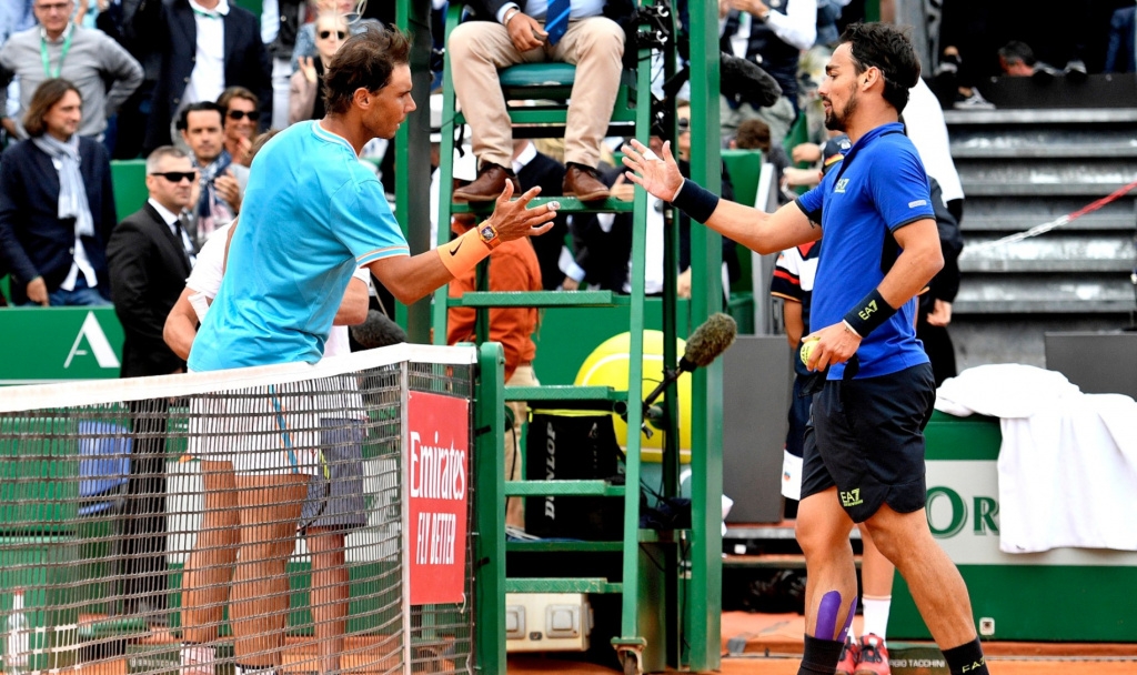 Nadal Fognini Monte Carlo 2019