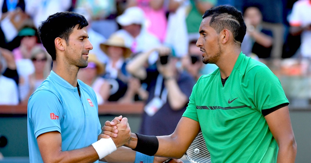 Novak Djokovic, Nick Kyrgios, Indian Wells 2017