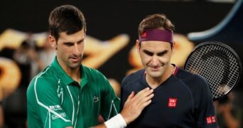 Roger Federer and Novak Djokovic