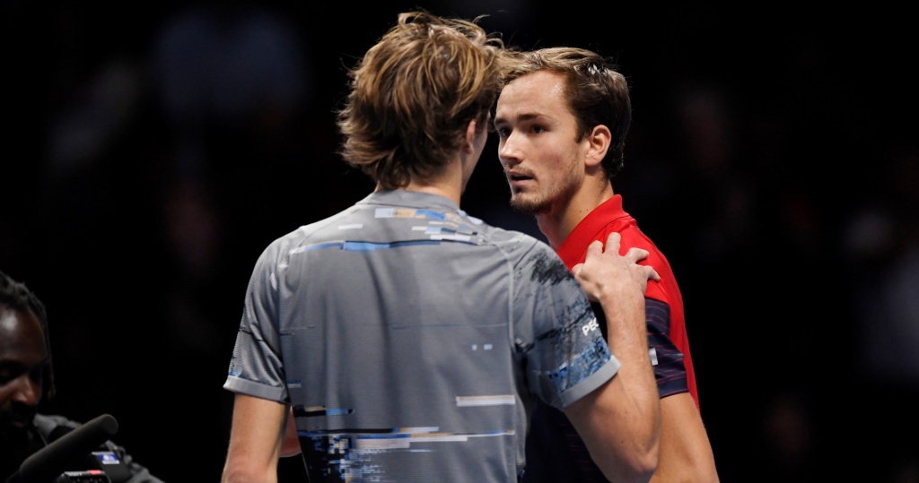 Alexander Zverev and Daniil Medvedev, ATP Finals, 2019