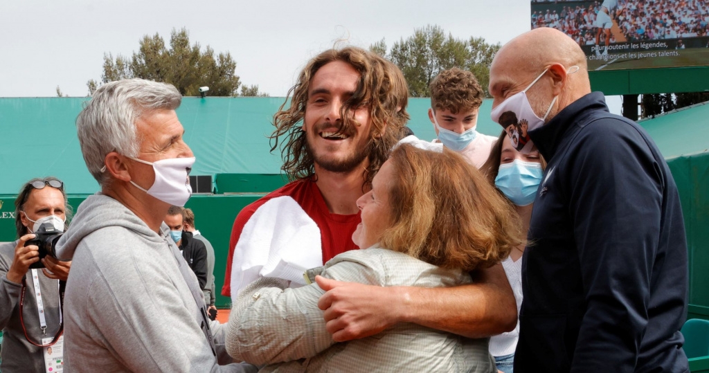 Tsitsipas family Monte-Carlo 2021