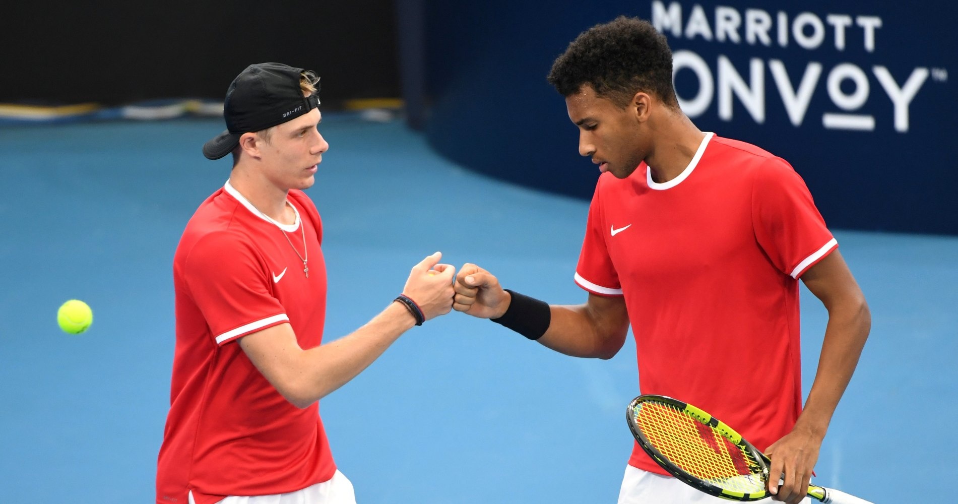 Felix Auger-Aliassime and Denis Shapovalov - ATP Cup 2020