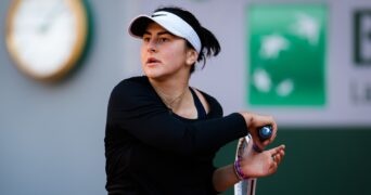 Bianca Andreescu in practice