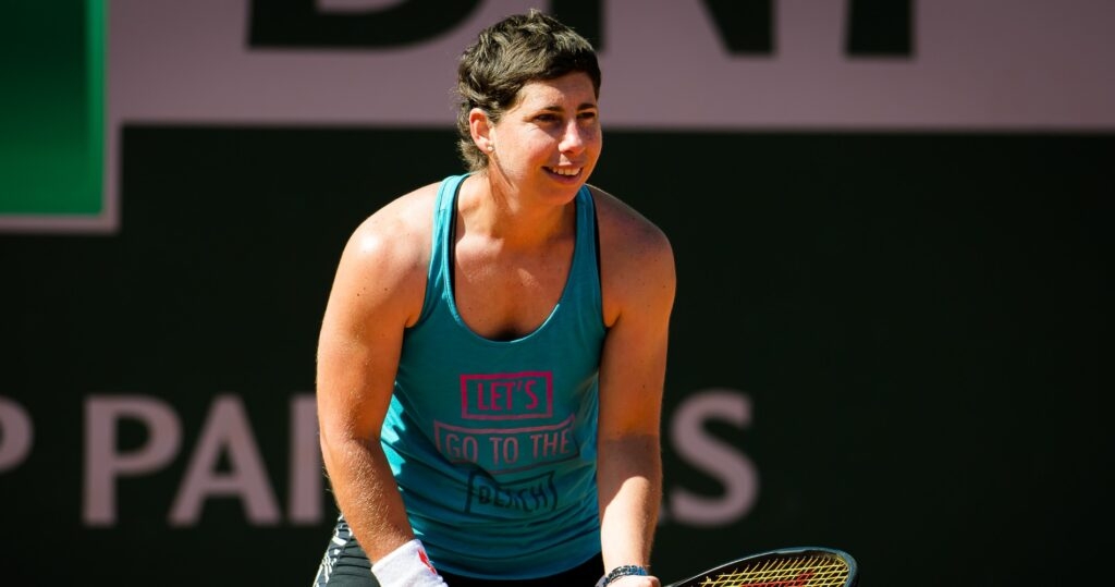 Carla Suarez Navarro at Roland-Garros in 2021