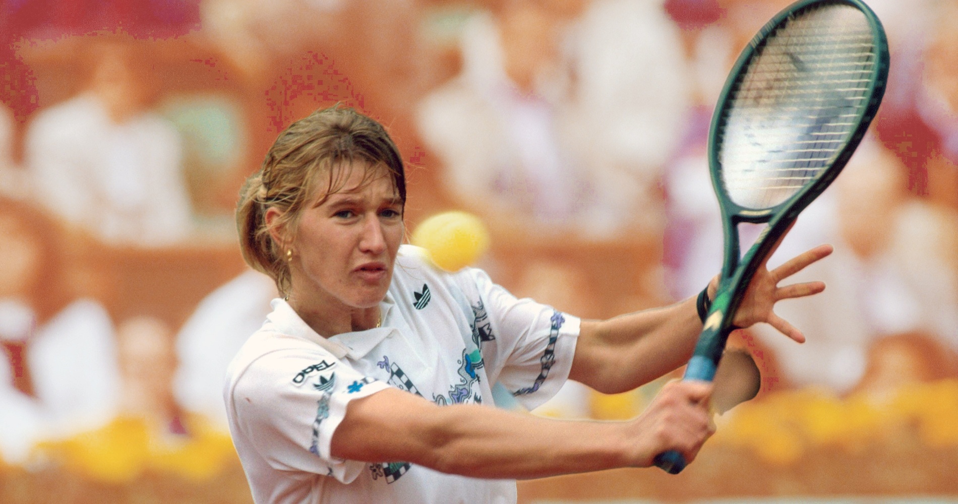 The day Graf became the youngest player to win a Grand Slam match