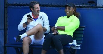 Patrick Mouratoglou & Serena Williams at the US Open in 2019