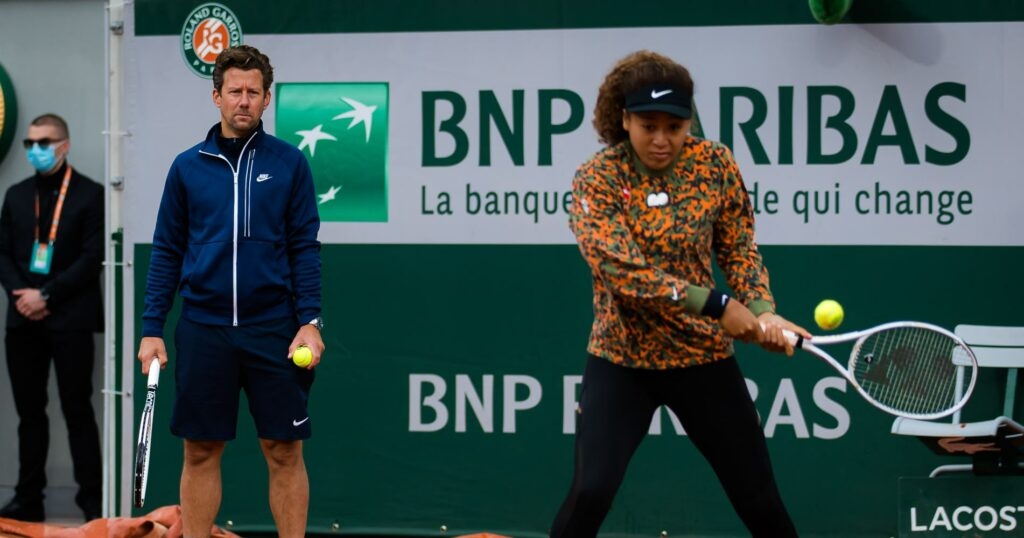 Naomi Osaka, Wim Fissette, Roland-Garros