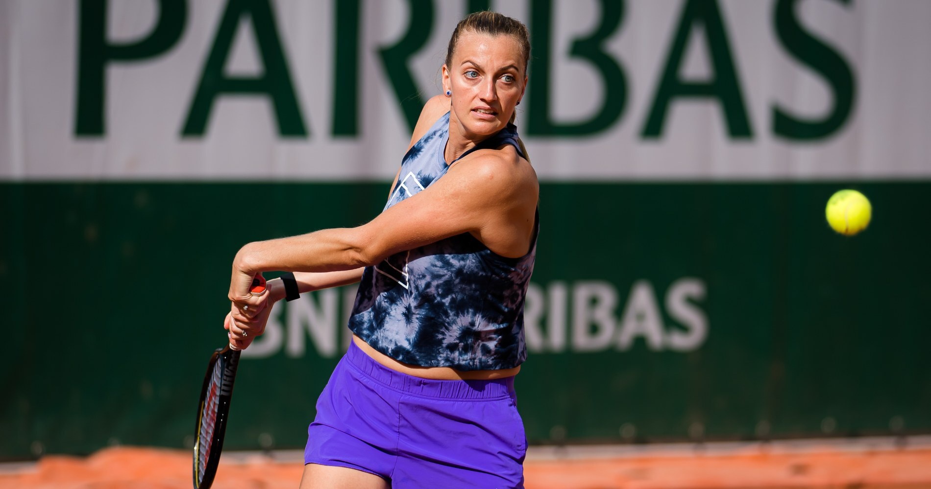 Petra Kvitova, practice, Roland-Garros