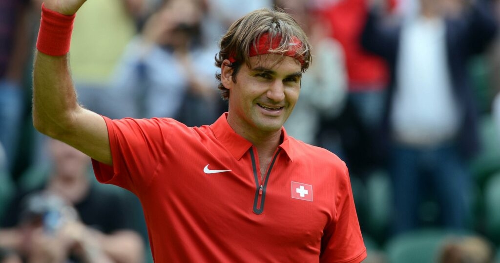 Roger Federer during the 2012 London Olympics