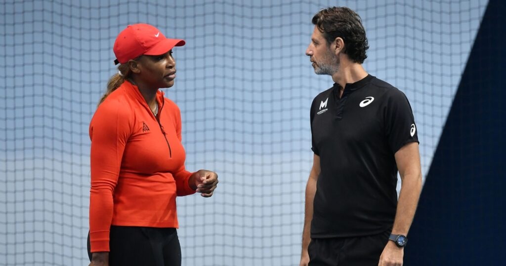 Serena Williams and Patrick Mouratoglou