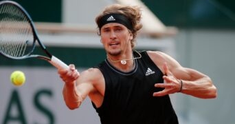 Alexander Zverev at Roland-Garros in 2021