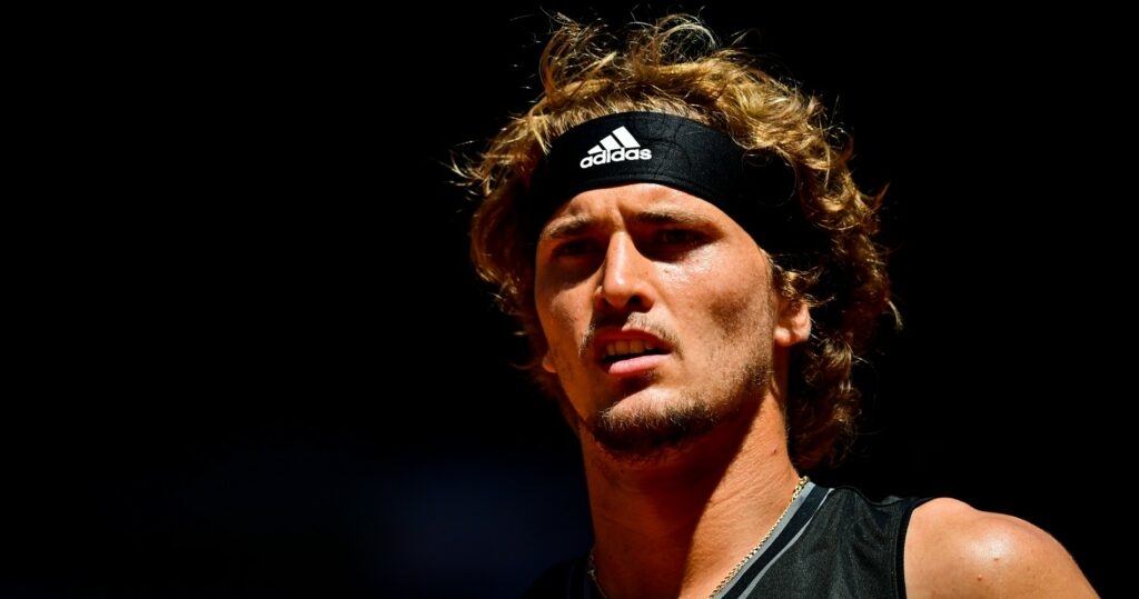 Alexander Zverev at Roland-Garros in 2021