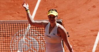 Anastasia Pavlyuchenkova at Roland-Garros in 2021