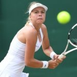 Anett Kontaveit at Wimbledon in 2021