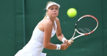 Anett Kontaveit at Wimbledon in 2021