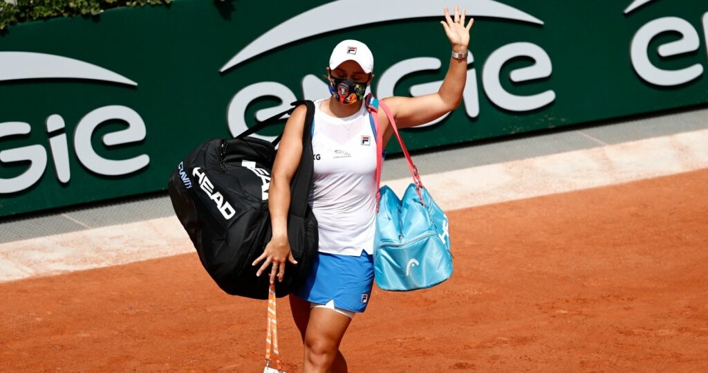 Ashleigh Barty at Roland-Garros in 2021