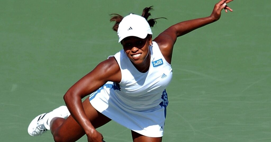 Chandra Rubin at the US Open in 2002