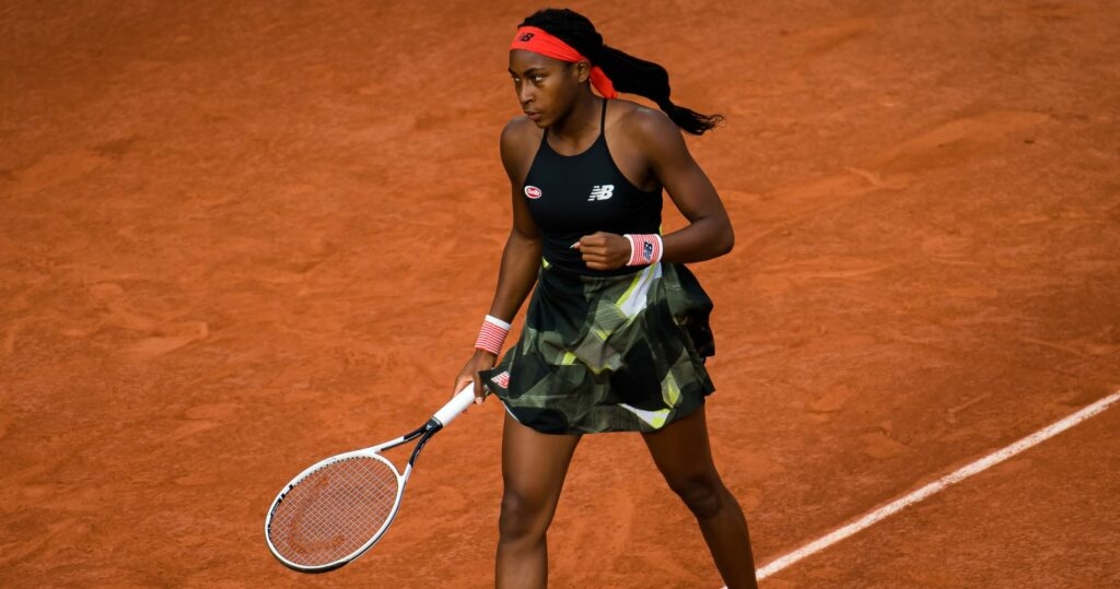 Cori Gauff at Roland-Garros in 2021