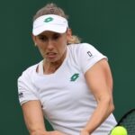 Elise Mertens at Wimbledon in 2021