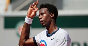 Gaël Monfils at Roland-Garros in 2021