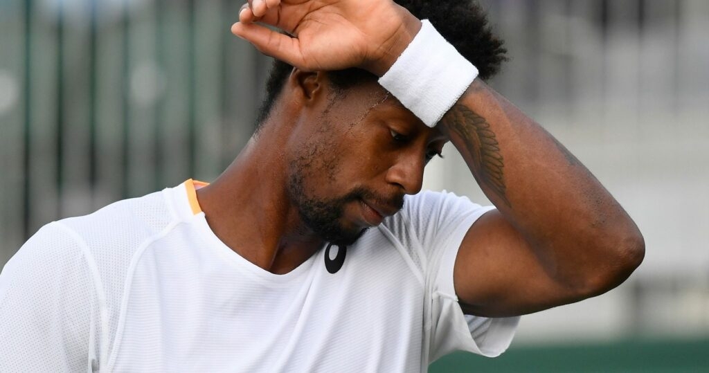 Gaël Monfils at Wimbledon in 2021