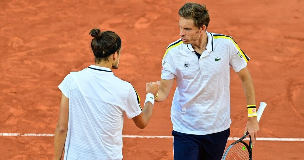 Pierre-Hugues Herbert & Nicolas Mahut at Roland-Garros in 2021