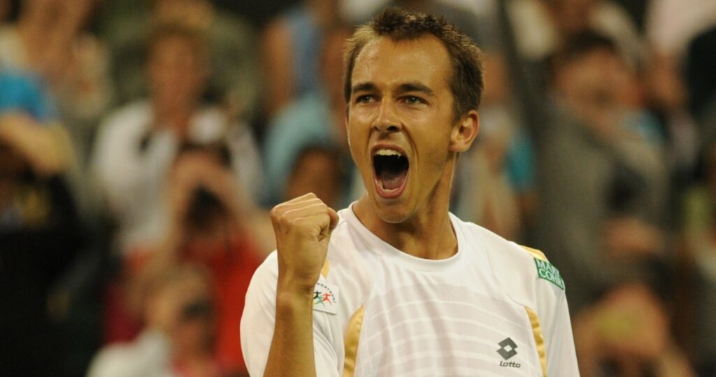 Lukas Rosol at Wimbledon in 2012