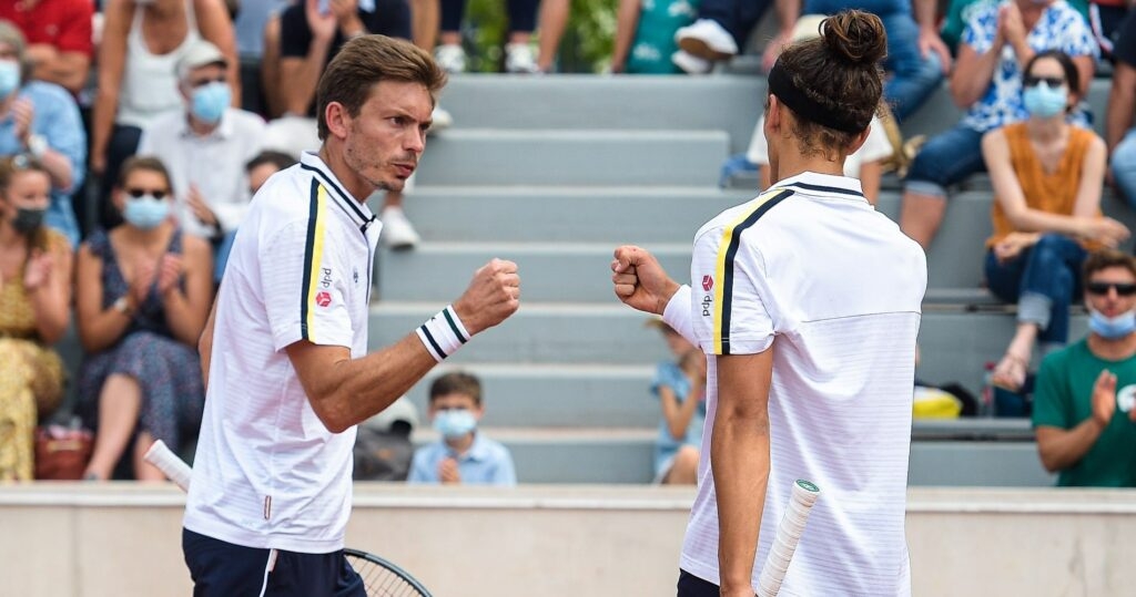 Nicolas Mahut & Pierre-Hugues Herbert at Roland-Garros in 2021