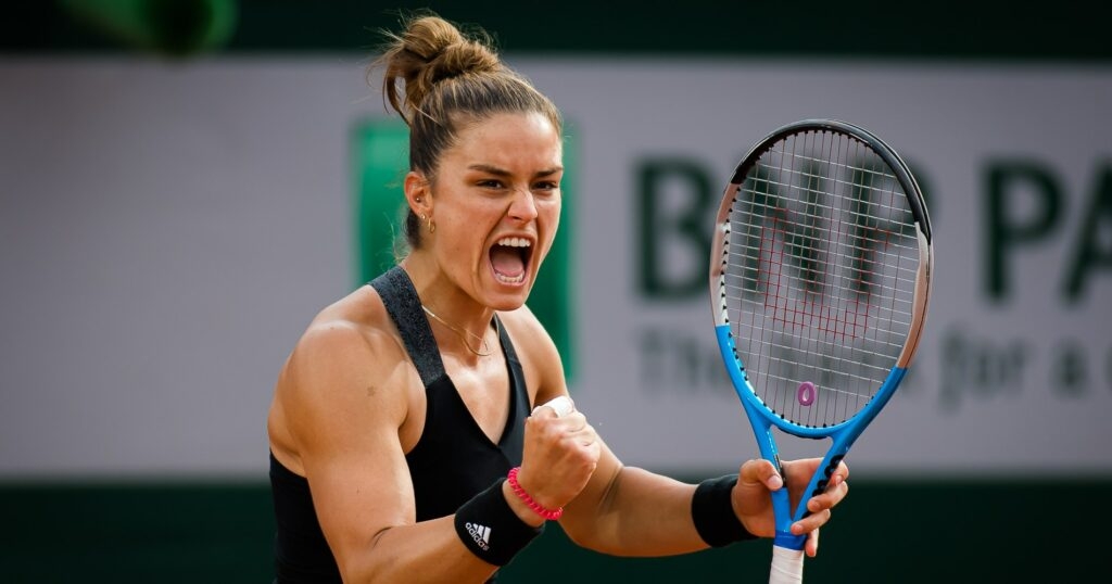 Maria Sakkari at Roland-Garros in 2021