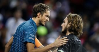 Daniil Medvedev and Stefanos Tsitsipas, 2019