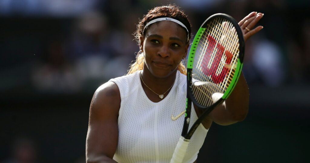 Serena Williams at Wimbledon in 2018