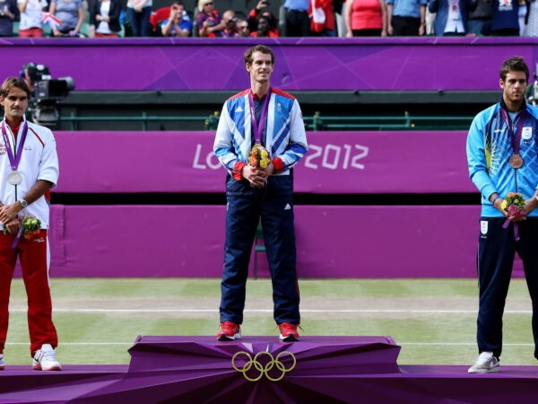 Federer, Murray et del Potro sur le podium olympique de 2012