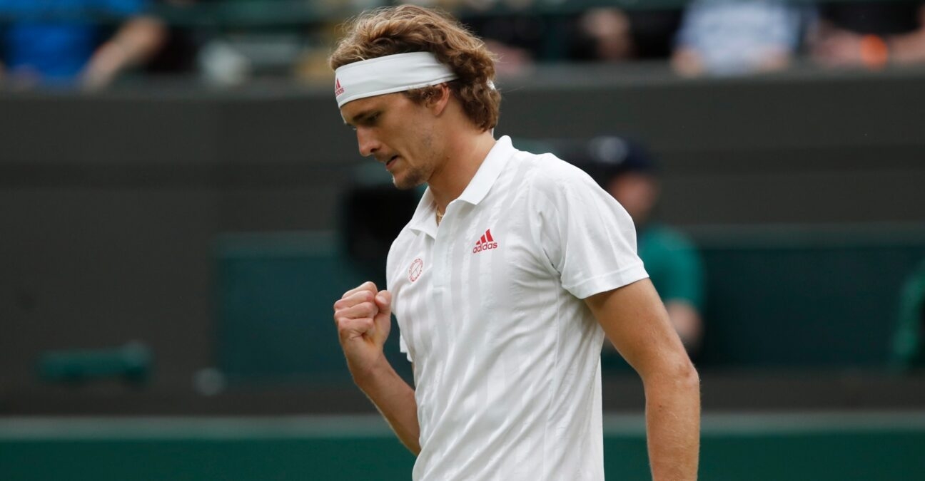 Alexander Zverev at Wimbledon in 2021