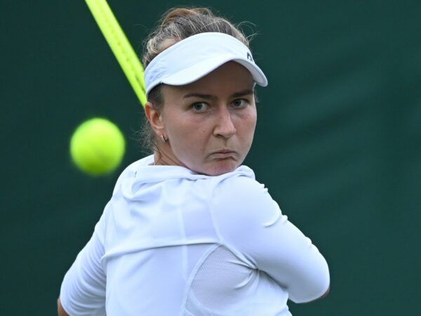 Barbora Krejcikova at Wimbledon in 2021