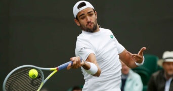 Matteo Berrettini at Wimbledon in 2021