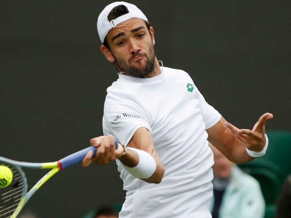 Matteo Berrettini at Wimbledon in 2021