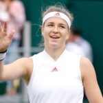 Karolina Muchova at Wimbledon in 2021