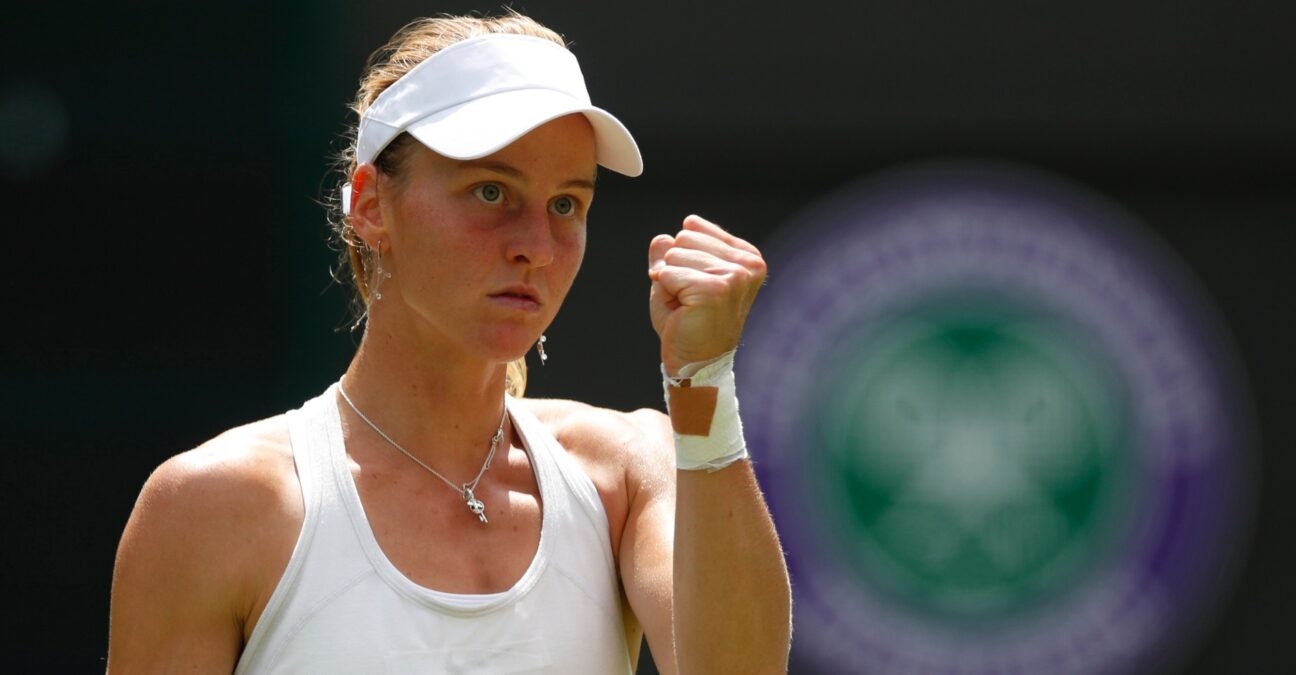 Liudmila Samsonova at Wimbledon in 2021