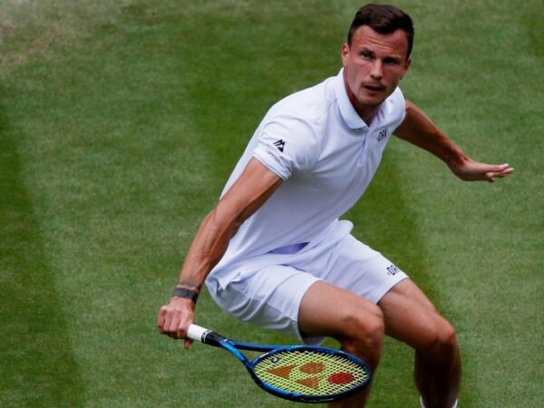 Marton Fucsovics at Wimbledon in 2021