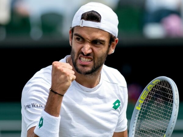 Matteo Berrettini at Wimbledon in 2021