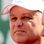 Marian Vajda, coach of Novak Djokovic, in Monte-Carlo in 2018