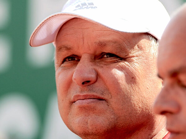 Marian Vajda, coach of Novak Djokovic, in Monte-Carlo in 2018