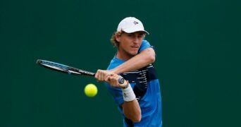 Australia's Max Purcell in action during his semi final match