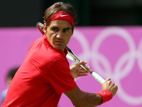 Roger Federer at London Olympics in 2012