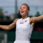 Viktorija Golubic at Wimbledon in 2021