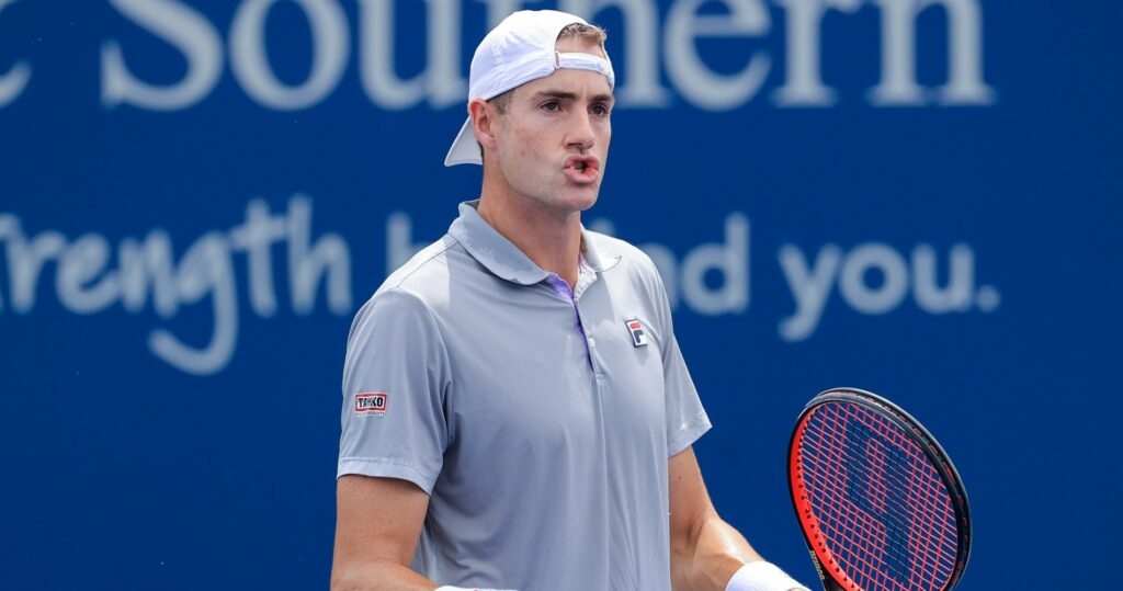 John Isner at Cincinnati in 2021