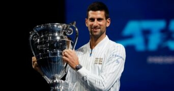 Novak Djokovic at the ATP Finals in 2021